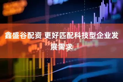鑫盛谷配资 更好匹配科技型企业发展需求